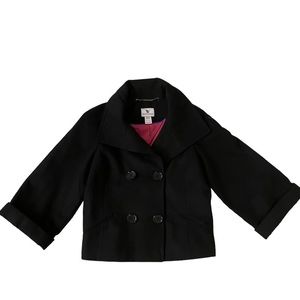 WORTHINGTON BLACK TRENCH COAT. SIZE :M